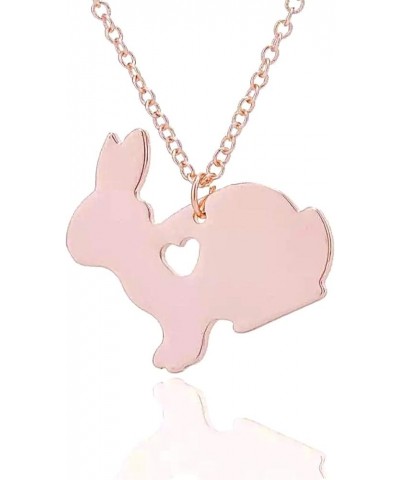 Easter Bunny Necklace for Women - Bunny Jewelry for Girls - Bunny Earrings - Rabbit Pendant Necklace - Easter Jewelry - Easte...