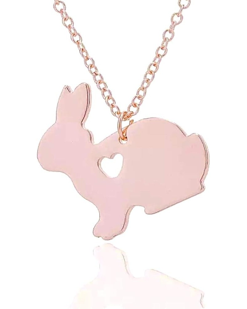 Easter Bunny Necklace for Women - Bunny Jewelry for Girls - Bunny Earrings - Rabbit Pendant Necklace - Easter Jewelry - Easte...