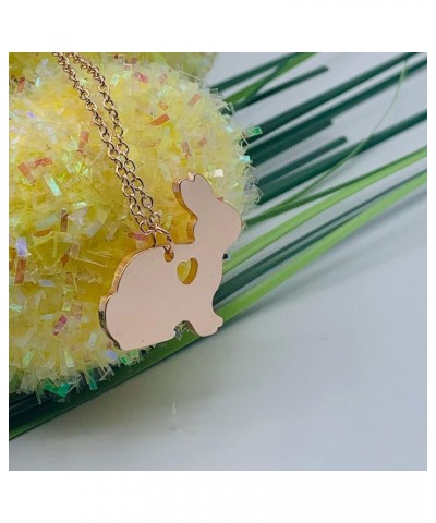 Easter Bunny Necklace for Women - Bunny Jewelry for Girls - Bunny Earrings - Rabbit Pendant Necklace - Easter Jewelry - Easte...