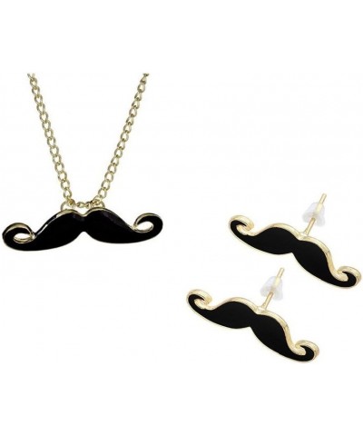 Fashion Retro Handlebar Mustache Hipster Beard Vintage Statement Pendant Necklace or Earrings Mustache Necklace & Earrings Se...