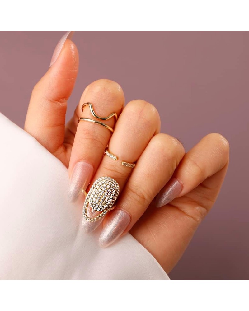 Boho Small Cute Silver Fingertip Ring Knuckle Nail Jewelry for Women Girls Fashion Knuckle Jewelry Gold Style 5 $7.49 Rings