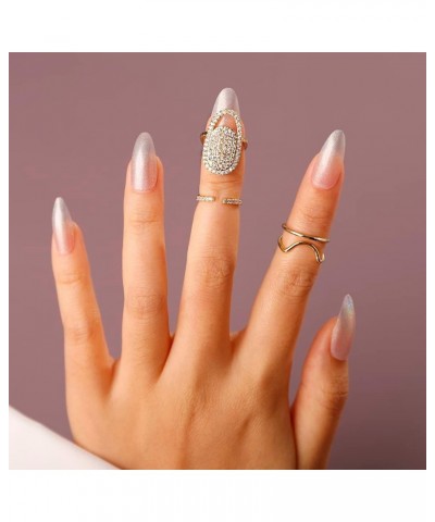 Boho Small Cute Silver Fingertip Ring Knuckle Nail Jewelry for Women Girls Fashion Knuckle Jewelry Gold Style 5 $7.49 Rings