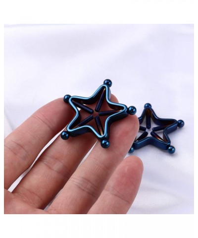 Sexy Body Piercing Rings Adjustable Surgical Steel Non-Pierced Nipple Shields Rings Screw Clip on Body Jewelry Blue One Size ...