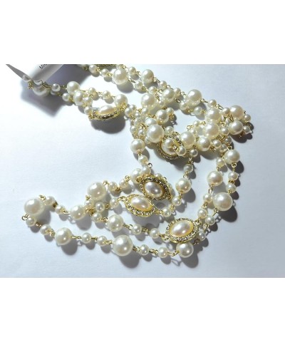 Vintage 1920s Fashion Faux Pearls Beads Long Multi-layer Necklace 7 $16.80 Necklaces