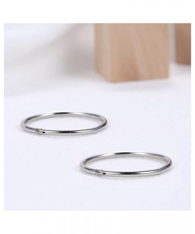 Hinged 20g 18g 16g Nose Rings Hoops 6mm 8mm 10mm 12mm 14mm 16mm Septum Ring Clicker Cartilage Helix Hoop Earrings Set 18g 7mm...