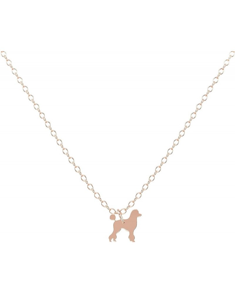 Sterling Silver 14k Gold/Rose Gold Necklace, Rottweiler, Great Dane, Pitbull, Border Collie, German Shepherd, Australian Shep...