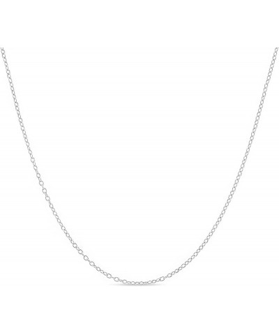 925 Sterling Silver 1.5mm Cable Chain Neckalce Made In Italy 14 $9.11 Necklaces