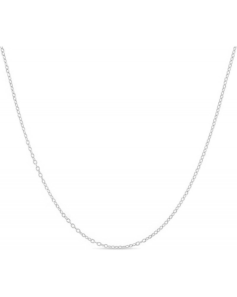 925 Sterling Silver 1.5mm Cable Chain Neckalce Made In Italy 14 $9.11 Necklaces