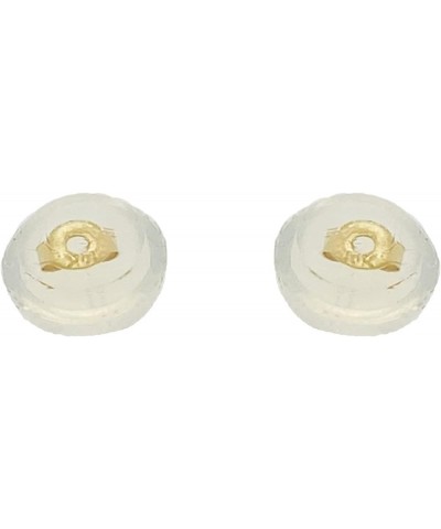 14K Yellow Gold Shark Stud Earrings Silicone Push Back $29.14 Earrings