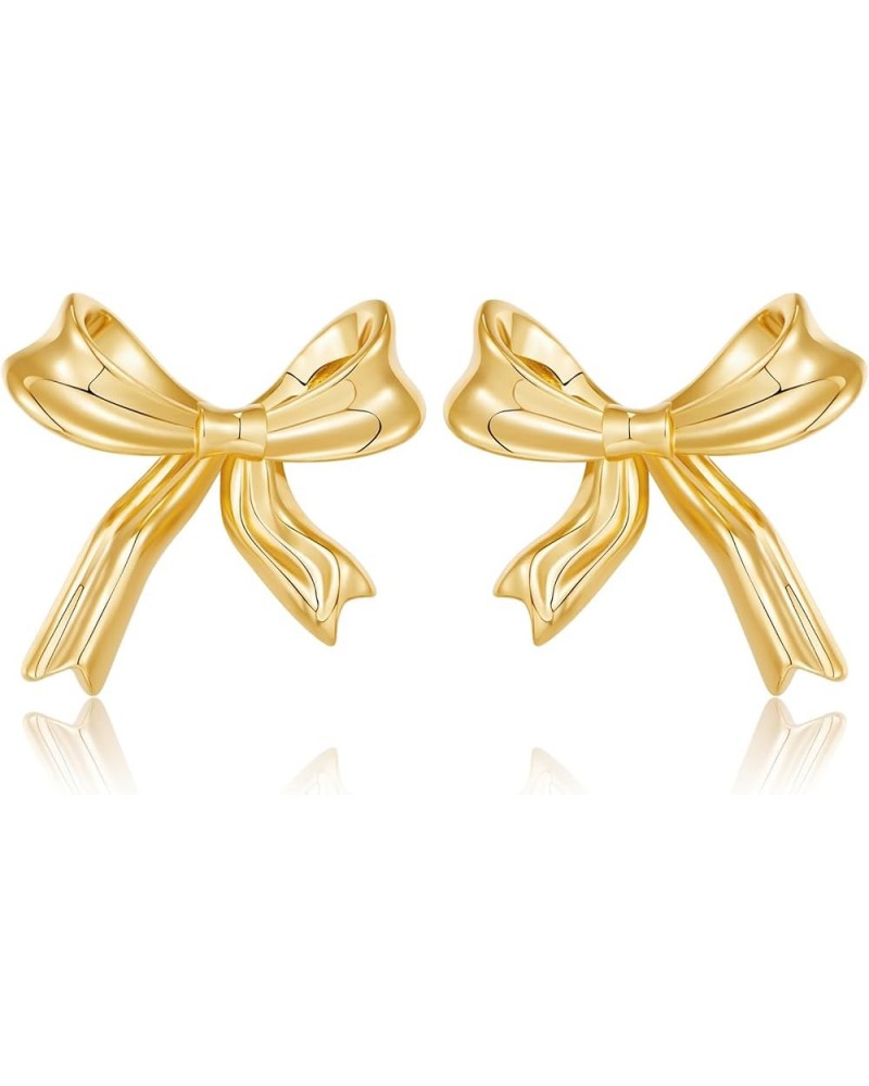 Ribbon Bow Stud Earrings Gold Stud Earrings for women jewelry Gift Style 3 $8.69 Earrings