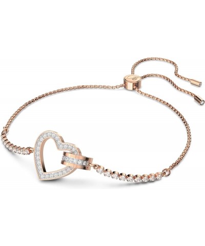 Lovely Bracelet Jewelry Collection, Clear Crystals Bracelet - Rose Gold Tone Finish $44.59 Bracelets