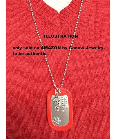 Liver Transplant Survivor Medical ID Alert Necklace with Star of Life Stainless Steel $11.75 Necklaces