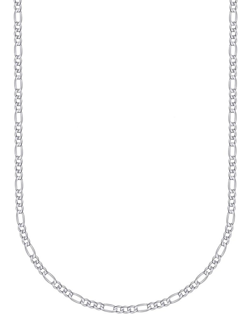 925 Sterling Silver Figaro Chain Necklace - 3.0MM-10.5MM - Made in Italy - Lobster Claw 28.0 Inches 3MM $15.08 Necklaces