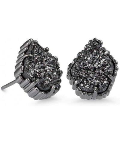 Tessa Stud Earrings for Women, Fashion Jewelry GUNMETAL - BLACK DRUSY $34.50 Earrings