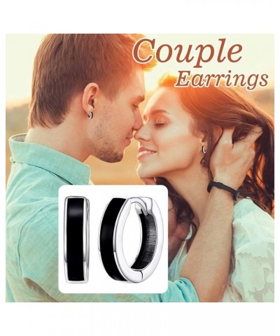 Sterling Silver Tiny 10mm Huggie Hoop Earrings for Women Men with Delicate Gift Packaging Silver-Cool $14.19 Earrings