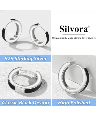 Sterling Silver Tiny 10mm Huggie Hoop Earrings for Women Men with Delicate Gift Packaging Silver-Cool $14.19 Earrings