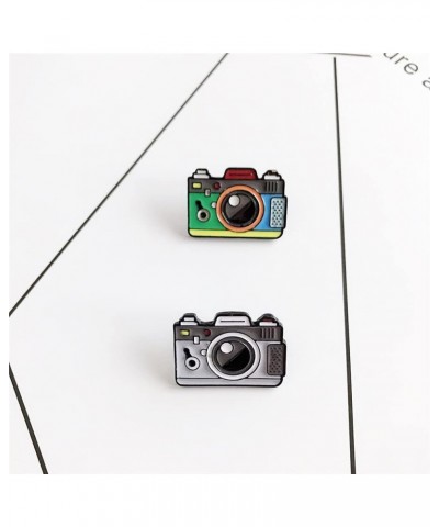 3pcs Cute Camera Brooches for Women Girls Best Friends Fashion Colorful Enameled Lapel Pins Dress Suit Scarft Accessories Bad...