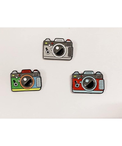 3pcs Cute Camera Brooches for Women Girls Best Friends Fashion Colorful Enameled Lapel Pins Dress Suit Scarft Accessories Bad...