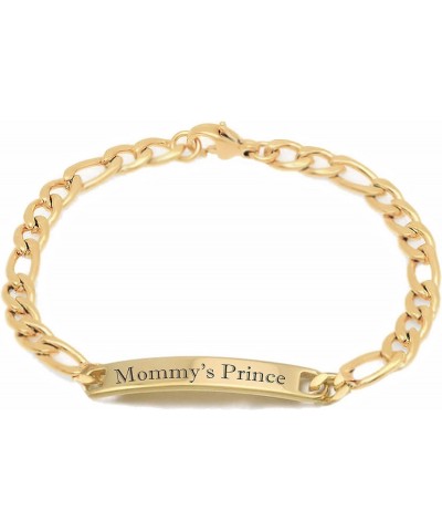 Personalized Gold Stainless Steel 6 inch Small ID Bracelet Custom Engraved Free - Ships from USA $15.83 Bracelets