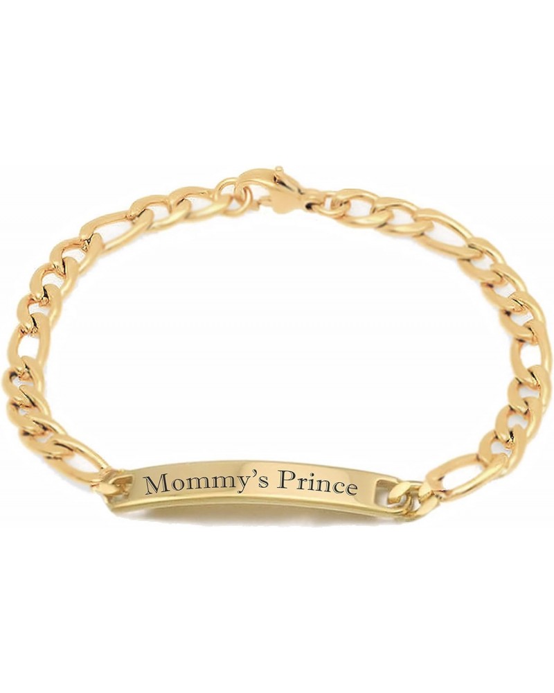 Personalized Gold Stainless Steel 6 inch Small ID Bracelet Custom Engraved Free - Ships from USA $15.83 Bracelets