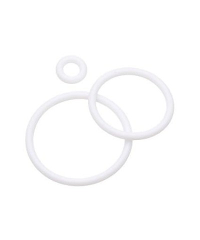 Hypo-Allergenic Replacement Silicone O-Ring (Pack of 10) 8g White $8.47 Body Jewelry