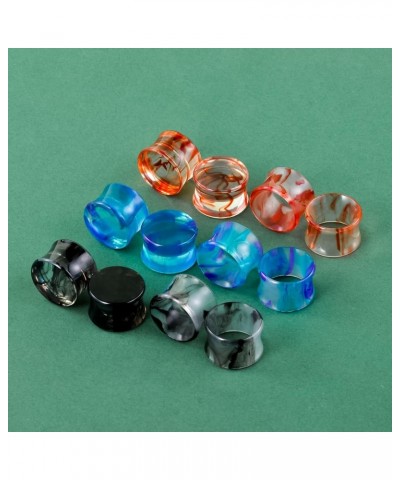 Acrylic Ear Gauges Color Ear Tunnels Stretching Kit Plugs Expander Mix Set 1/2"(12mm) Style 4 $11.18 Body Jewelry