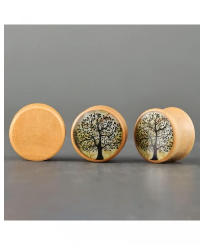 2 PCS Ear Gauges Resin Wood Stretching Ear Tunnels Expanders Body Piercing Jewelry 14mm(9/16'') PO-D3209 $8.25 Body Jewelry