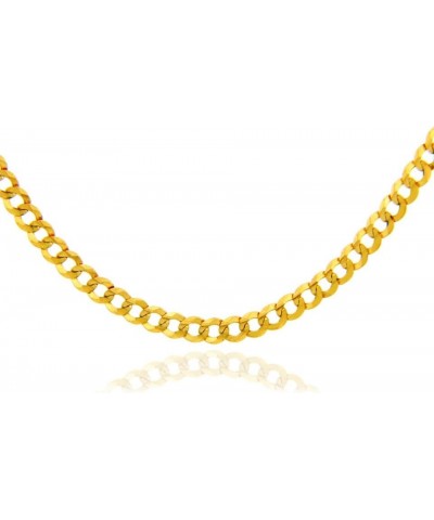 Gold Chains: Solid 14K Yellow Gold Cuban Gold Chain 1.67mm Necklace for Women Men 18 Inches Length $135.45 Necklaces