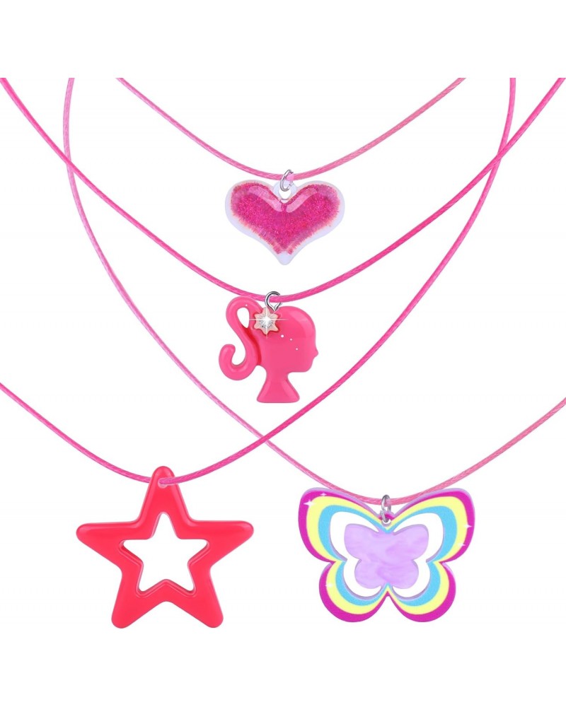 Pink Girls Jewelry Set - 4 Pcs Jewelry Set for Women and Girls Outfit Accessories Merch Cosplay Clothes $7.66 Jewelry Sets