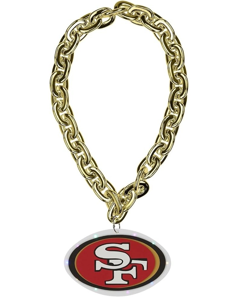 NFL Unisex-Adult NFL Team Logo Fan Team Light Up Chain San Francisco 49ers Big Logo $20.08 Necklaces