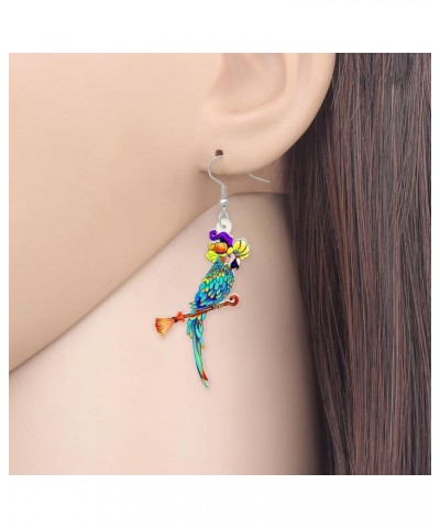 Cute Acrylic Macaw Parrot Earrings Dangle Charms Jimmy Buffett Accessories for Women Girls Summer Animals Jewelry Gifts Hallo...