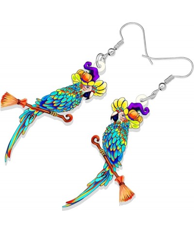 Cute Acrylic Macaw Parrot Earrings Dangle Charms Jimmy Buffett Accessories for Women Girls Summer Animals Jewelry Gifts Hallo...