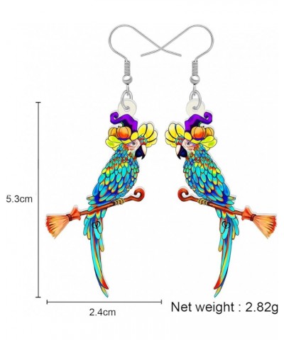 Cute Acrylic Macaw Parrot Earrings Dangle Charms Jimmy Buffett Accessories for Women Girls Summer Animals Jewelry Gifts Hallo...