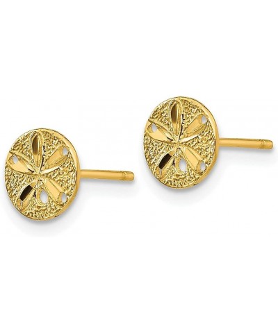 14K Yellow Gold Sand Dollar Sea Star Starfish Earrings 14K Yellow Gold - 8mm - 0.31 inch $53.61 Earrings