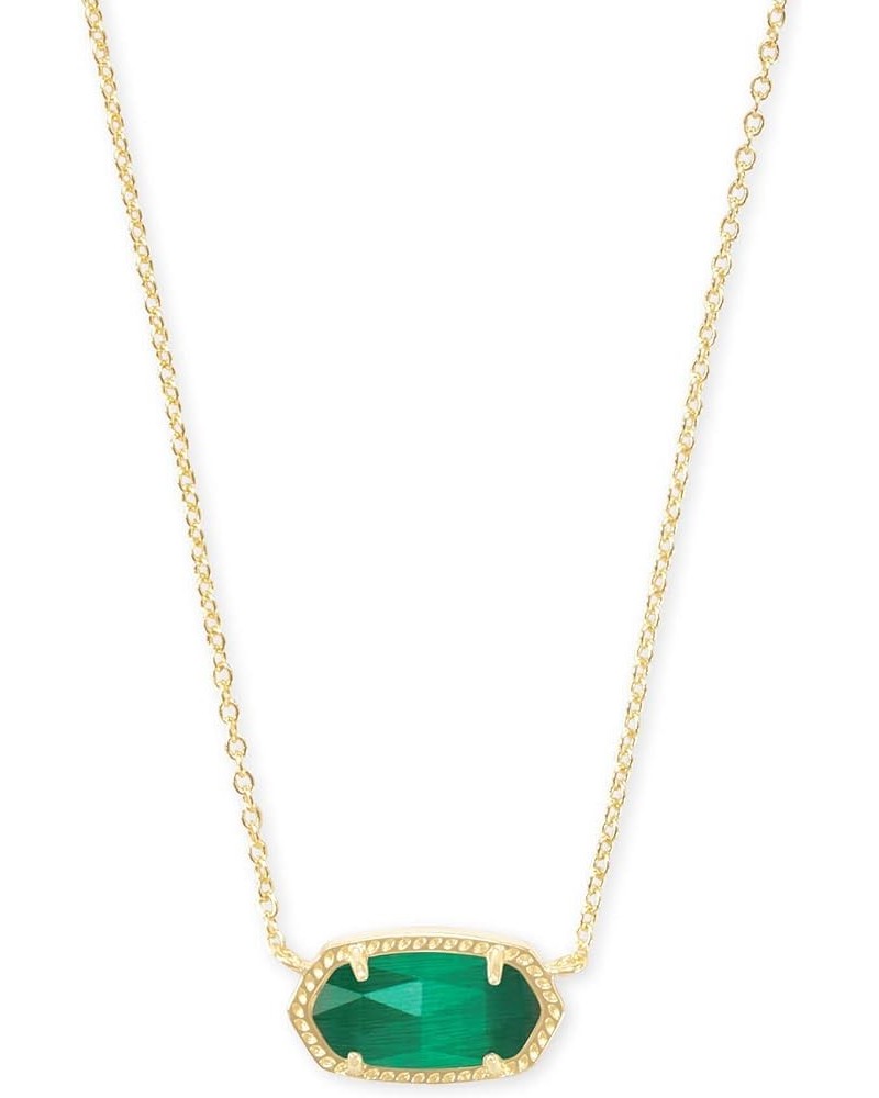 Elisa Pendant Necklace for Women, Fashion Jewelry, 14k Gold-Plated GOLD - EMERALD CATS EYE $30.10 Necklaces