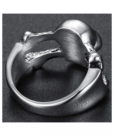 Stainless Steel Retro Vintage Gothic Skull Cocktail Party Biker Ring Silver $7.50 Rings