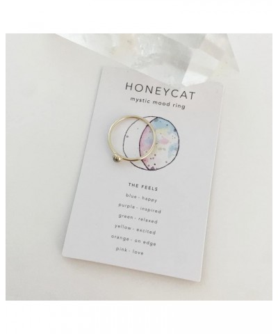 Solar Mini Mood Ring in Gold, Rose Gold, or Silver | Minimalist, Delicate Jewelry Gold 7 $11.52 Rings